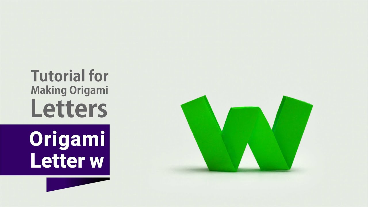 Origami Letter w - YouTube