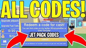 All newest Code in jetpack simulator 2019