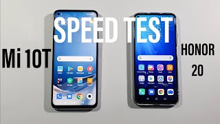 Xiaomi Mi 10T vs Honor 20 Comparison Speed Test
