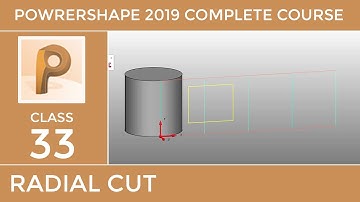 PowerShape 2019 Tutorial # 33 - Radial Cut & Boss Feature - Urdu/Hindi