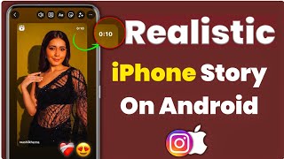Realistic iPhone Story On Android Instagram | How To Share Reel Like iPhone Story in Instagram 🔥