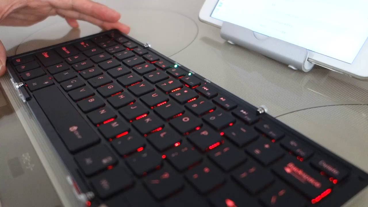 Iclever 折りたたみキーボード フルサイズ 無線 有線 デュアルモード接続対応ios Android Windows に対応 ホワイト Ic Bk05 Youtube