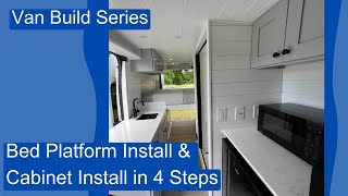 Promaster Build Video 06 - Bed Platform, Cabinets, Fridge