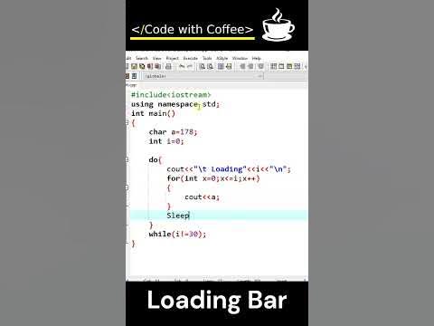 Loading Bar in C++ | #coding #programming - YouTube