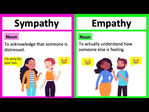 SYMPATHY vs EMPATHY 🤔. | What&rsquo;s the difference? | Learn with examples