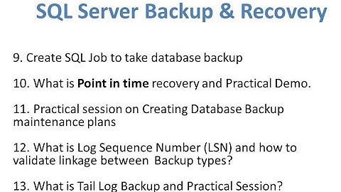SQL Server Backup & Restore Interview Question in HINDI Day 04 (Part 01) #ibharatsoftware