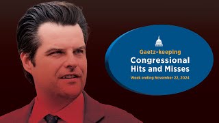 Gaetz-keeping — Congressional Hits and Misses
Hits and Misses is back! Highlights this week include lawmakers sniping over bathroom access and the qualifications of various Trump Cabinet nominees, while also trying to find consensus on various lame-duck issues like disaster relief.
Website: http://www.rollcall.com
Follow us: http://www.twitter.com/RollCall
Like us: http://www.facebook.com/RollCall
Instagram: RollCall Gaetz-keeping — Congressional Hits and Misses
