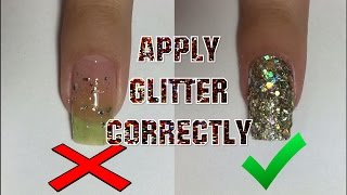 How to: CORRECTLY Apply Glitter Nail Polish || NAIL ART 101