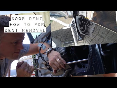 Dented Door Repair, How To PDR & Remove A Dent Fast, BMW Door, DIY