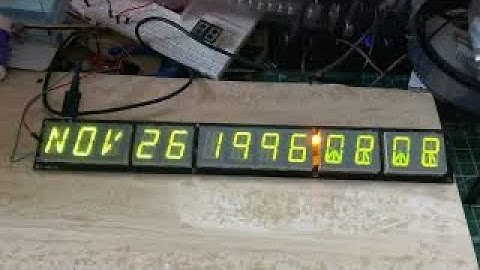 BTTF Time Circuit Arduino Script Run
