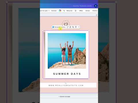 Canva, générer une image avec l'IA