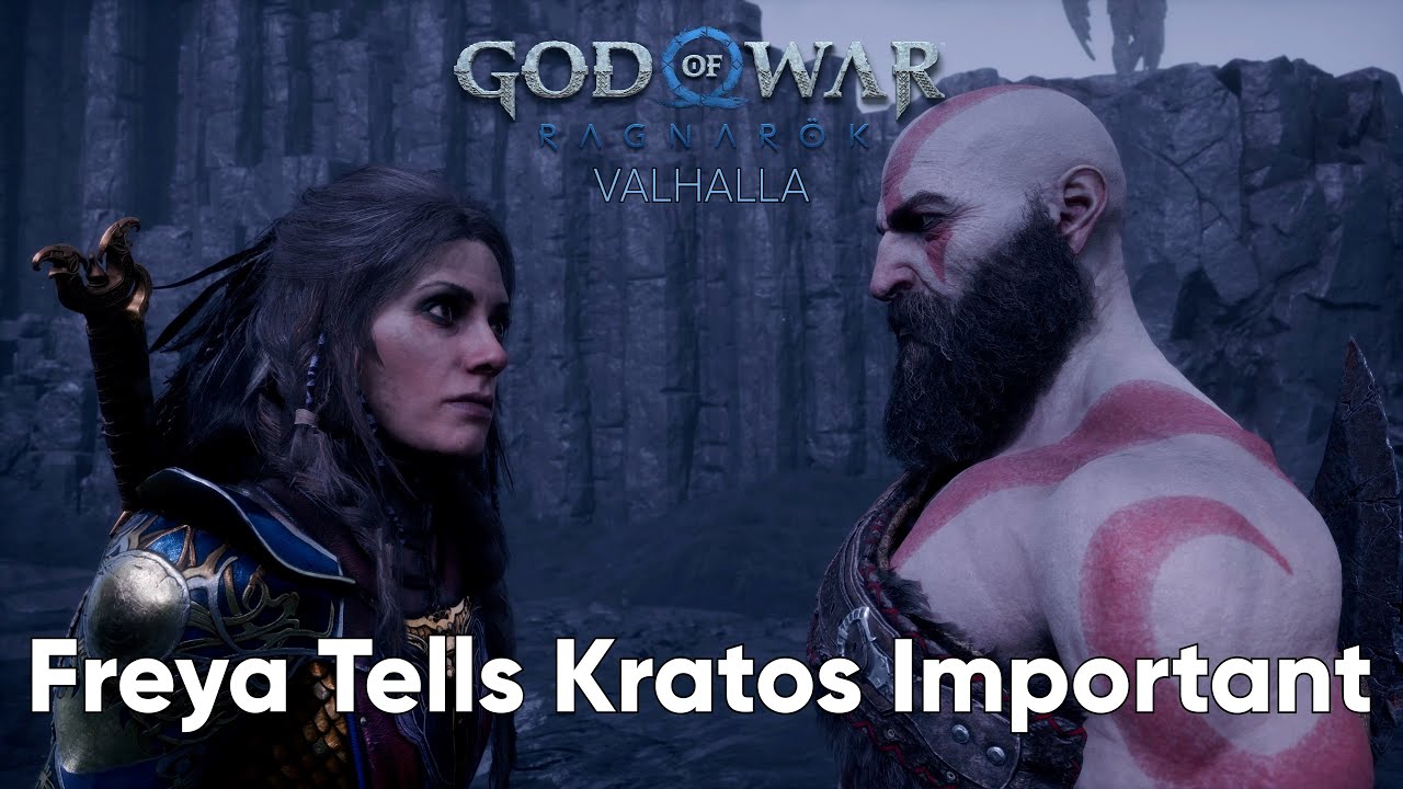 Freya Tells How much important Kratos is. God of War Ragnarök Valhalla ...