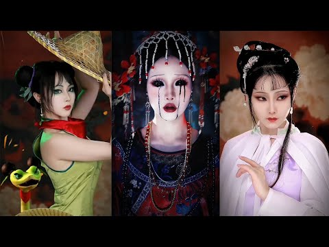 “我竹叶青闯荡江湖，可全凭这一条尾巴”#makeup #是初九啊 #变妆 #仿妆 #变装