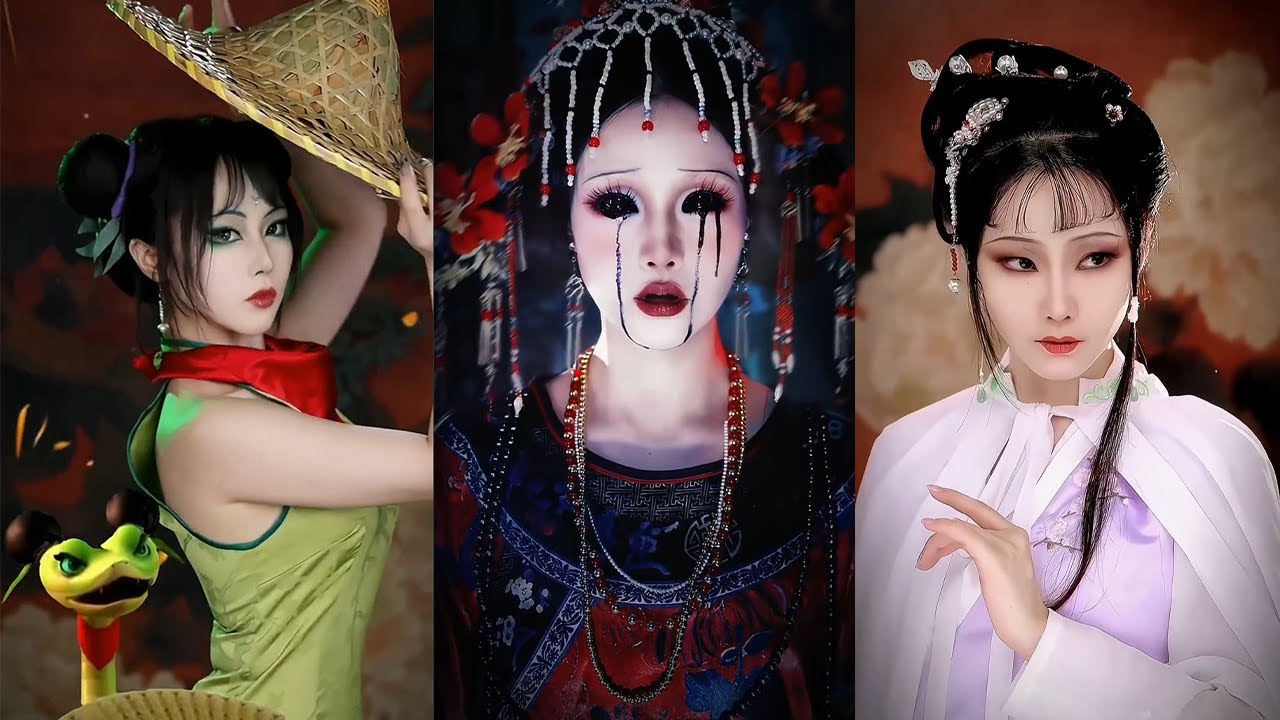 “我竹叶青闯荡江湖，可全凭这一条尾巴”#makeup #是初九啊 #变妆 #仿妆 #变装