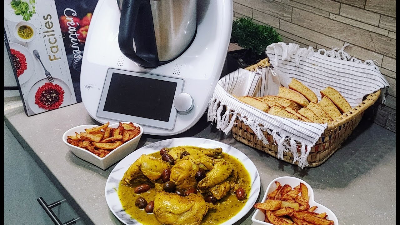 🔥🔥🔥Poulet aux olives et pain #Thermomix 🔥🔥🔥