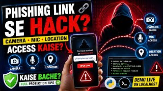 Can One Phishing Link Really Access Your Camera, Mic, and Location | Demo | Educational Purposes