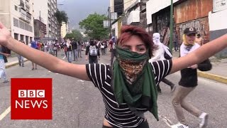 Venezuela: Anti- government protests - BBC News