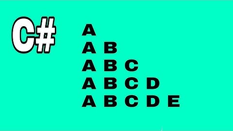 C# Drawing Alphabetical Pattern