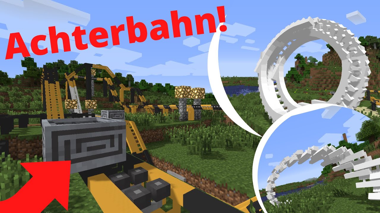 Wie Baut Man Eine Achterbahn In Minecraft Bau eigene Achterbahnen in Minecraft |Modvorstellung - YouTube