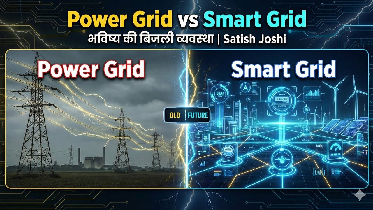 Power Grid vs Smart Grid | भविष्य की बिजली व्यवस्था | Smart Grid Explained in Hindi