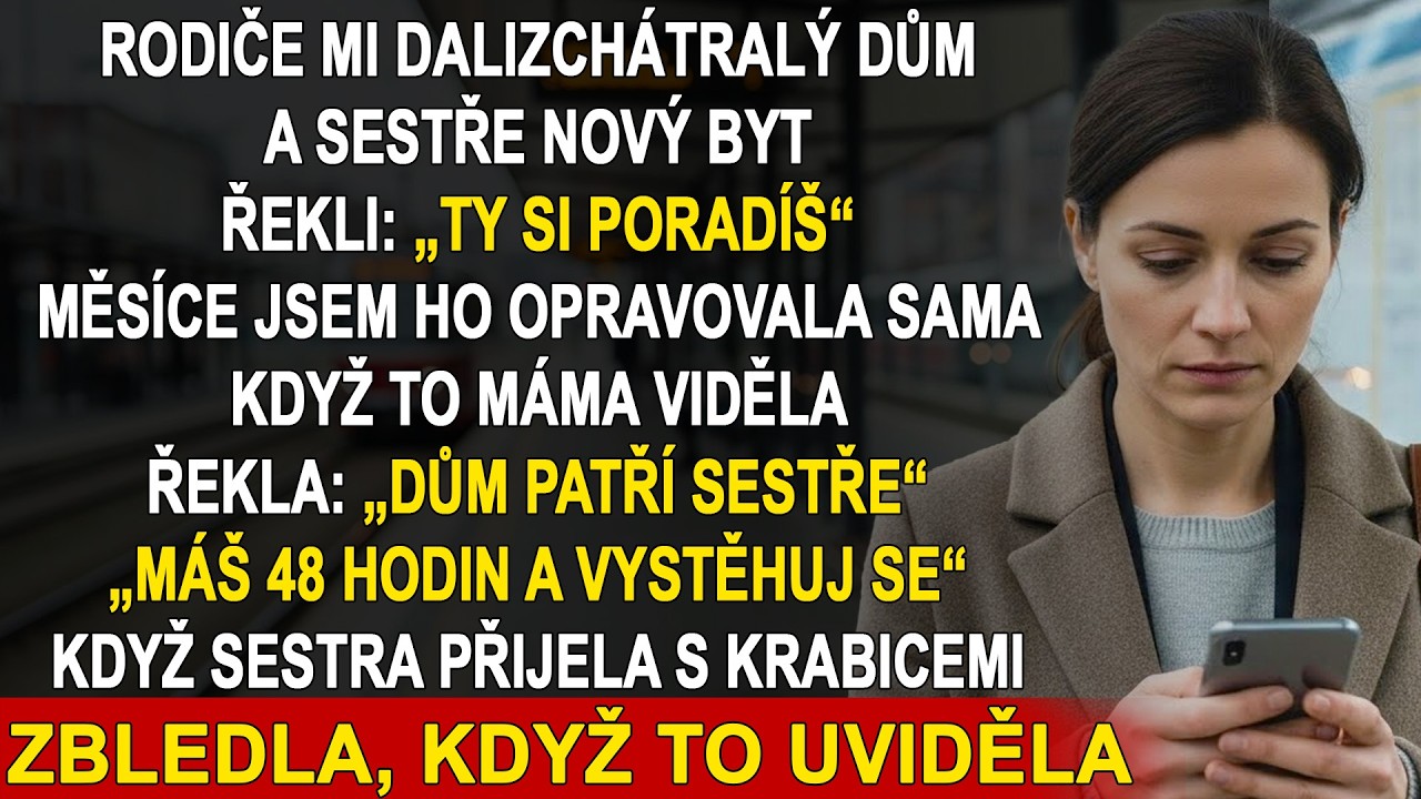 Rodiče mi dali zchátralý dům a sestře nový byt  „Ty si poradíš,“ řekli mi u stolu
