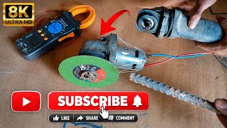 DC Motor Grinder Hack 😱 Angle Grinder Machine DIY Experiment #diyproject #Electricexperimentking90