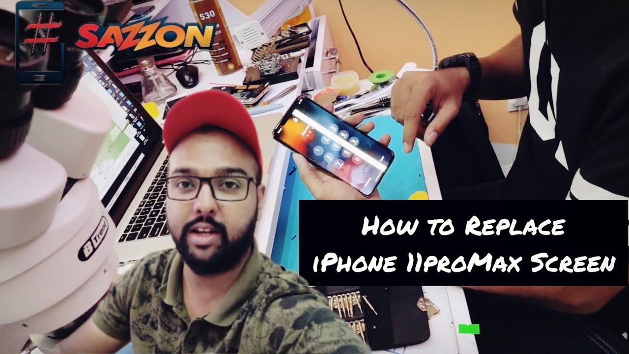How to replace iphone 11 pro max lcd sazzon informative video screen replacement youtube