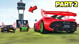 All Angry Cars Jump Intro The Tower Hole😱 || Part 2|| Extreme Car Driving Simulator🔥|| screenshot 2