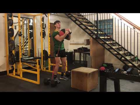 Banded Med Ball Box Jumps