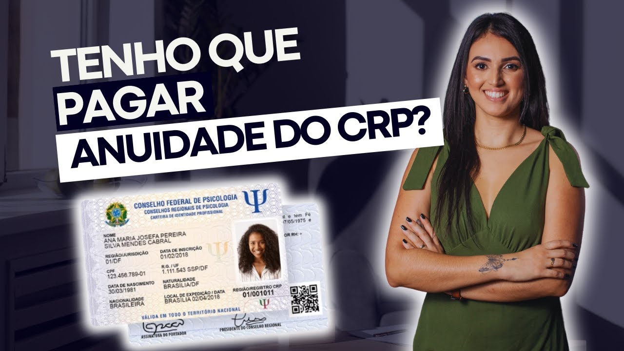 Tenho que pagar anuidade do CRP? - YouTube
