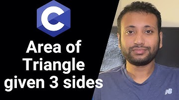 C programming Bangla Tutorial 5.42 : ত্রিভুজের ৩ বাহুর দৈর্ঘ্য এর ক্ষেত্রফল নির্ণয়ের জন্য C program