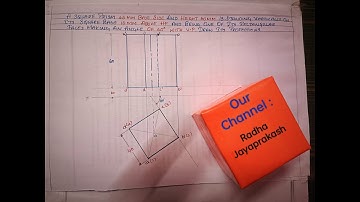 PROJECTION OF SQUARE PRISM IN ENGINEERING DRAWING