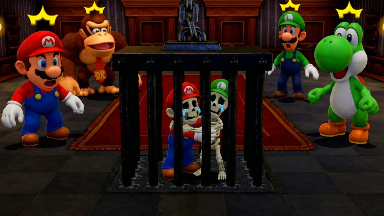 【スーパー マリオパーティ ジャンボリー】究極のミニゲーム対決マリオVsドンキーコングVsルイージVsヨッシー(COM最強 たつじん)