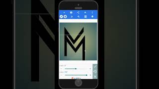 Letter "M"Logo design in#pixellab screenshot 5