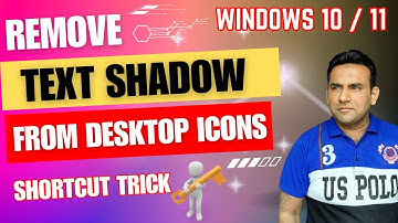 how to remove icon shadow on desktop windows 11