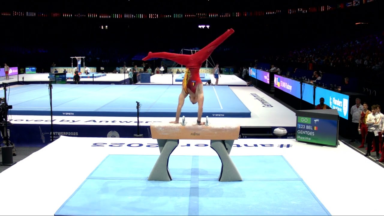 GENTGES Maxime (BEL)_2023 Artistic Worlds, Antwerp (BEL)_Qualifications_Pommel Horse