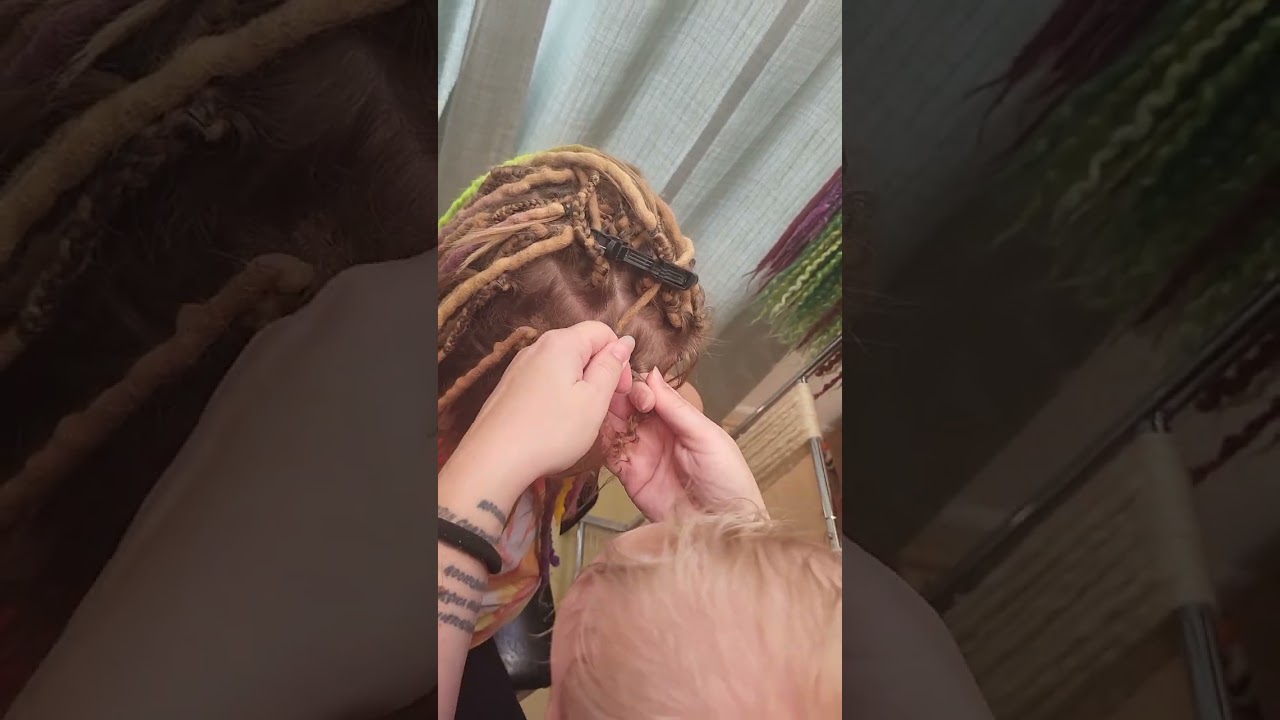 Wool Dreadlock Braid-In Install and End Wraps!!!!