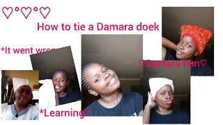 HOW TO TIE A DAMARA DOEK°||NAMIBIAN YOUTUBER °||TRADITIONAL STYLE