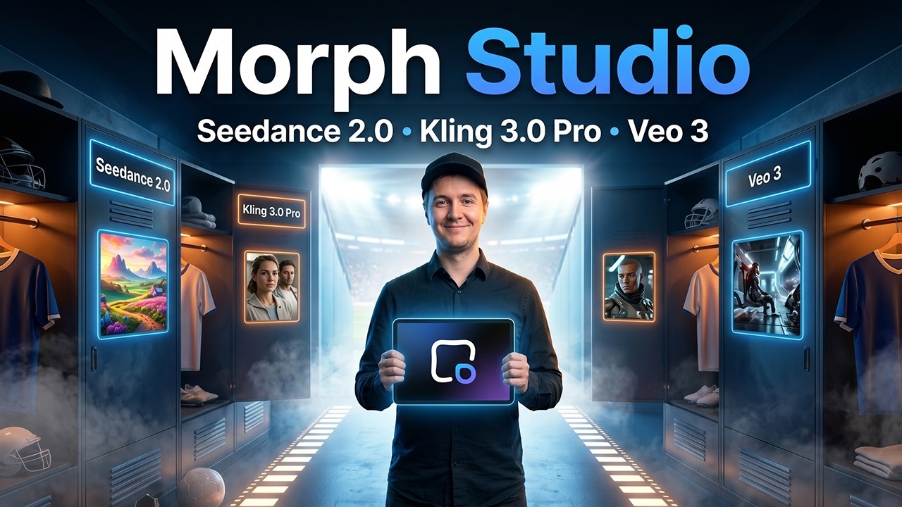 Eigi and AI thumbnail about Morph Studio and multimodel AI video creation