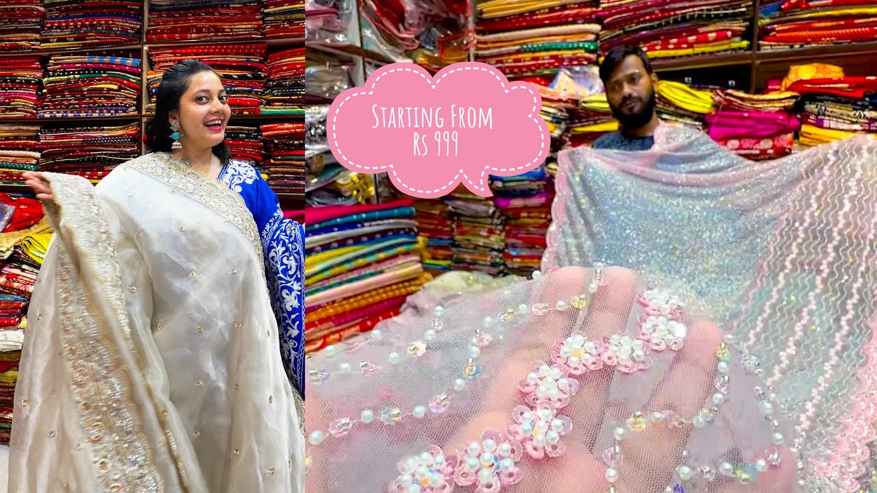 Budget Friendly Designer Wedding Sarees💕Benarasi, Organza, Readymade Blouse Saree And Much More😍❤️🥰