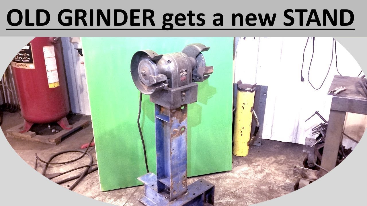 Bench Grinder Stand DIY Build YouTube