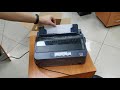 Как печатает матричный принтер Epson LX-350