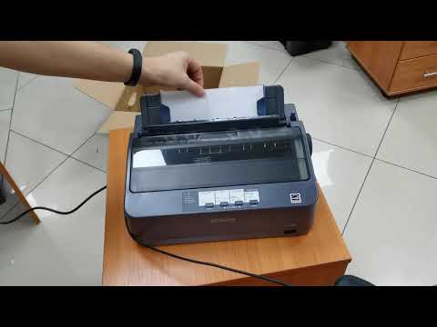 Как печатает матричный принтер Epson LX-350 Как печатает матричный принтер Epson LX-350