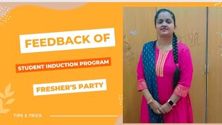 Feedback presentation of Student Induction Program