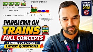 🚆 Problems on Trains Complete Chapter | Concepts + Tricks + Latest Questions | Banking Exams 2026 🎯