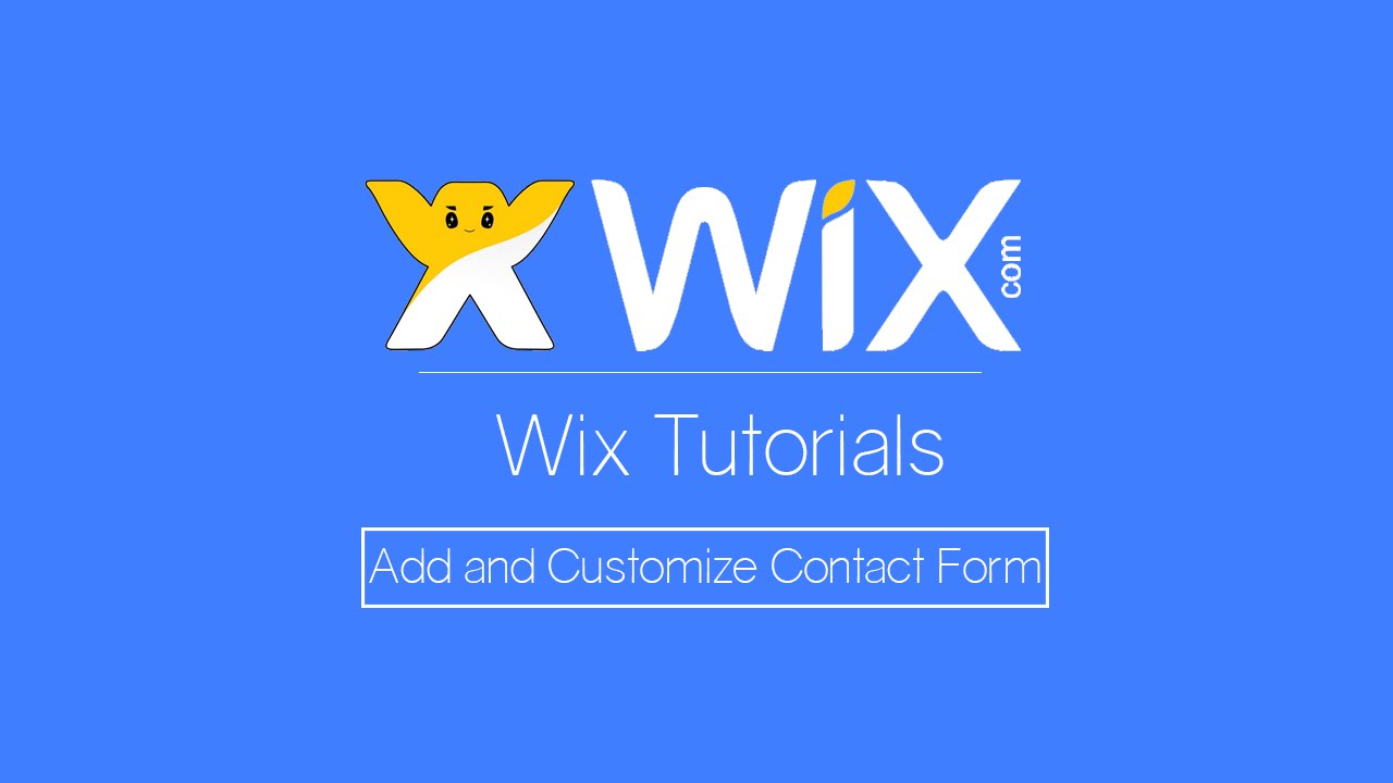 How to add and Customize a Contact Form | Wix.com Tutorial