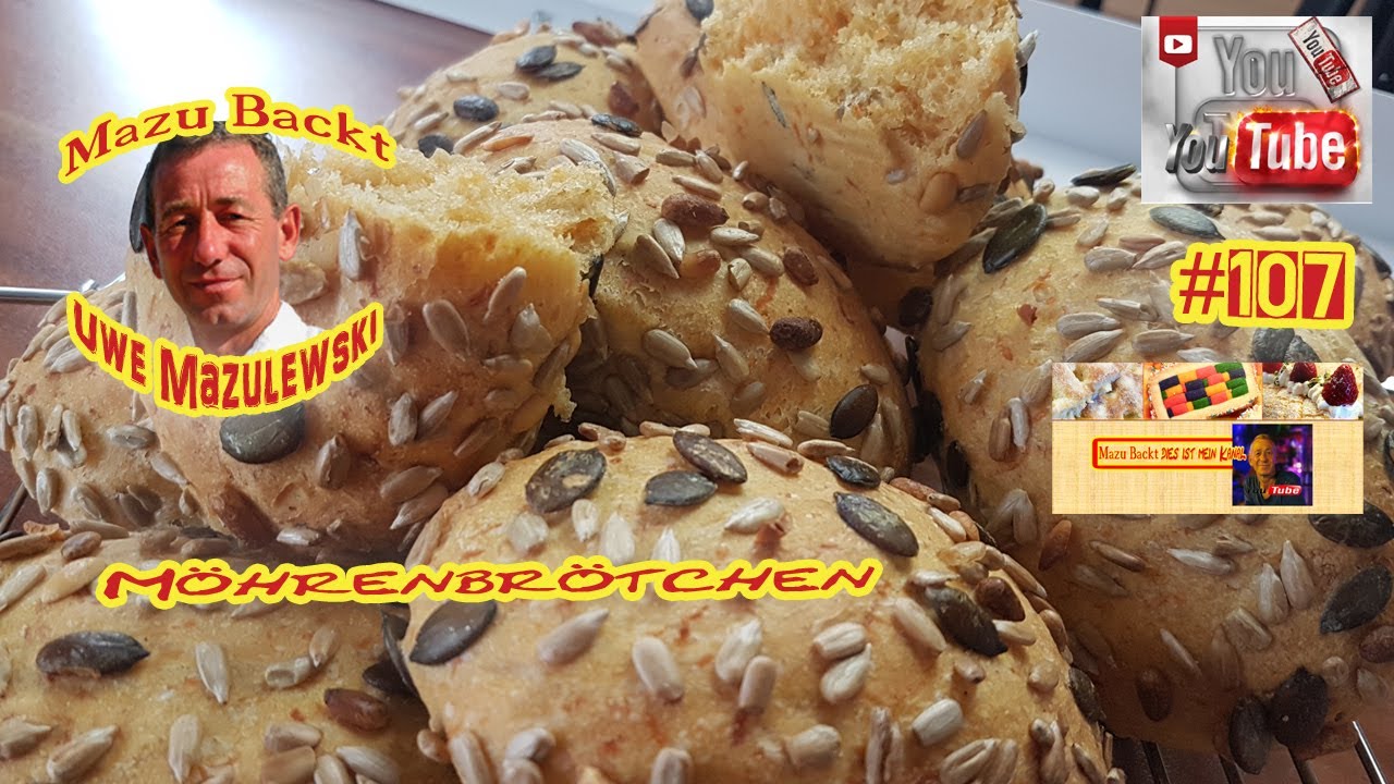 Möhrenbrötchen / Dinkelmehl / 10 g Hefe / Mazu Backt #107 / Uwe Mazulewski / Tutorial
