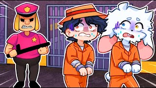 SOBREVIVE a LA NOVIA DE BARRY en ROBLOX 👮‍♀️😱 POLICE GIRL PRISON con RAMCORE, KPLAY y RABBITO