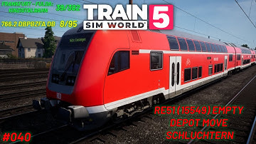RE51 (15549) Empty depot move Schluchtern | 766.2 DBpbzfa DB 8/95 | Kinzigtalbahn 39/382 | TSW5 #040