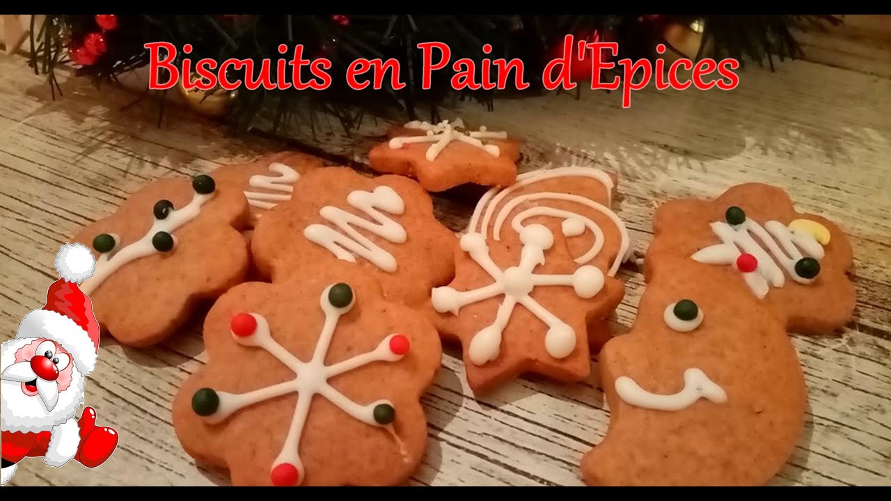 Recette - Biscuits de Noël en pain d'épices en vidéo 